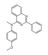N-(4-methoxyphenyl)-N-methyl-2-phenylquinazolin-4-amine Structure
