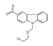 9-(2-chloroethoxymethyl)-3-nitrocarbazole结构式