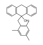 9-(2,4,6-Trimethylbenzyl)-9,10-dihydro-9-anthrol Structure