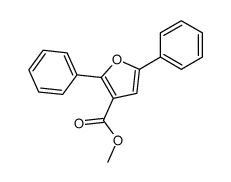 methyl 2,5-diphenylfuran-3-carboxylate结构式