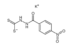 potassium 2-(4-nitrobenzoyl)hydrazinecarbodithioate结构式