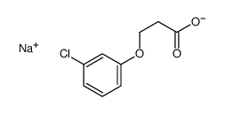 sodium 3-(3-chlorophenoxy)propionate结构式