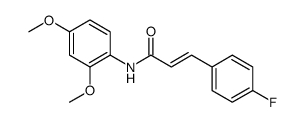 2-Propenamide, N-(2,4-dimethoxyphenyl)-3-(4-fluorophenyl)-, (2E)结构式