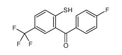 4'-fluoro-2-mercapto-5-(trifluoromethyl)benzophenone结构式
