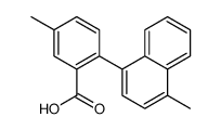 5-methyl-2-(4-methylnaphthalen-1-yl)benzoic acid Structure