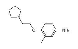 3-methyl-4-(2-(pyrrolidin-1-yl)ethoxy)aniline结构式