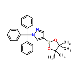 4-(4,4,5,5-四甲基-1,3,2-二氧杂硼烷-2-基)-1-三苯甲游基-1H-吡唑图片