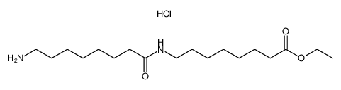17-amino-10-oxo-9-azaoctadecanoic acid ethyl ester hydrochloride结构式