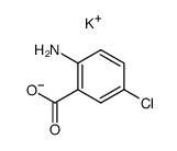 potassium 2-amino-5-chlorobenzoate结构式