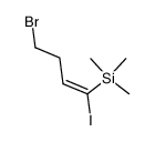 (E)-4-bromo-1-iodo-1-(trimethylsilyl)-1-butene Structure