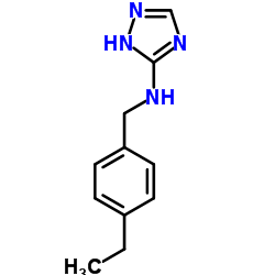 N-(4-Ethylbenzyl)-1H-1,2,4-triazol-5-amine结构式