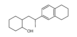 2-[2-(5,6,7,8-Tetrahydro-[2]naphthyl)-propyl]-cyclohexanol结构式