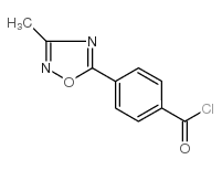 4-(3-甲基-1,2,4-恶二唑-5-基)苯甲酰氯结构式