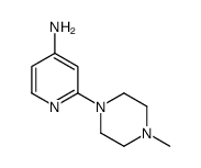 2-(4-甲基-1-哌嗪基)-4-吡啶胺结构式