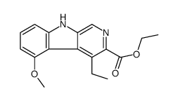 ethyl 4-ethyl-5-methoxy-9H-pyrido[3,4-b]indole-3-carboxylate Structure