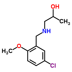 1-((5-CHLORO-2-METHOXYBENZYL)AMINO)PROPAN-2-OL结构式
