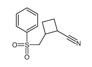 2-(benzenesulfonylmethyl)cyclobutane-1-carbonitrile Structure