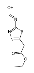 ethyl 2-(5-formamido-1,3,4-thiadiazol-2-yl)acetate Structure