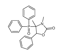4-diphenylphosphoryl-3,4-dimethyl-5-phenyl-1,3-oxazolidin-2-one Structure