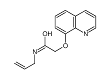 N-prop-2-enyl-2-quinolin-8-yloxyacetamide结构式