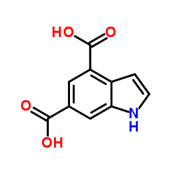 1H-Indole-4,6-dicarboxylic acid结构式
