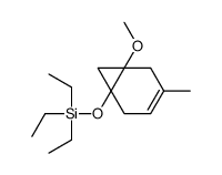 triethyl-[(6-methoxy-4-methyl-1-bicyclo[4.1.0]hept-3-enyl)oxy]silane结构式