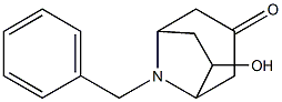 8-Azabicyclo[3.2.1]octan-3-one, 6-hydroxy-8-(phenylMethyl)- Structure