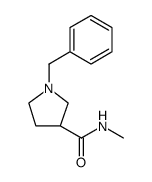 3-Pyrrolidinecarboxamide, N-methyl-1-(phenylmethyl) Structure