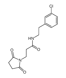 N-(3-chlorophenethyl)-3-(2,5-dioxopyrrolidin-1-yl)propanamide Structure