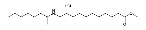 methyl 11-(2-octylamino)undecanoate hydrochloride Structure