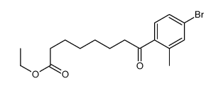 Ethyl 8-(4-bromo-2-methylphenyl)-8-oxooctanoate结构式