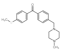 4-(4-METHYLPIPERAZINOMETHYL)-4'-THIOMETHYLBENZOPHENONE picture