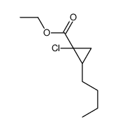 ethyl 2-butyl-1-chlorocyclopropane-1-carboxylate结构式