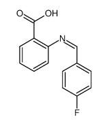 2-((4-fluorobenzylidene)amino)benzoic acid结构式