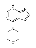 4-(1H-吡咯并[2,3-d]嘧啶-4-基)吗啉结构式