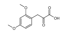 BENZENEPROPANOIC ACID, 2,4-DIMETHOXY-.ALPHA.-OXO- structure