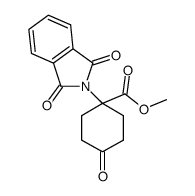 1-[N-(phthaloyl)amino]-4-cyclohexanon-1-carboxylic acid methyl ester Structure