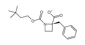 (2S)-2-benzyl-1-(3,3-dimethylbutoxycarbonyl)azetidine-2-carboxylate结构式