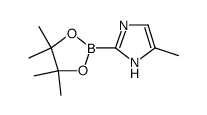 1H-Imidazole, 5-methyl-2-(4,4,5,5-tetramethyl-1,3,2-dioxaborolan-2-yl)结构式