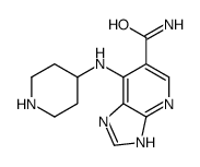 7-(piperidin-4-ylamino)-1H-imidazo[4,5-b]pyridine-6-carboxamide结构式