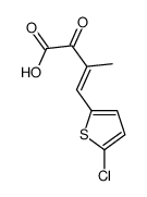 4-(5-chlorothiophen-2-yl)-3-methyl-2-oxobut-3-enoic acid Structure