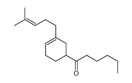 1-[3-(4-methylpent-3-enyl)cyclohex-3-en-1-yl]hexan-1-one结构式