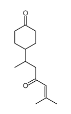 4-(6-methyl-4-oxohept-5-en-2-yl)cyclohexan-1-one Structure