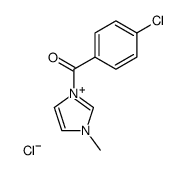 1-(p-chlorobenzoyl)-3-methylimidazolium chloride结构式