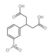 3-(3-nitrophenyl)pentanedioic acid Structure