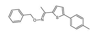 (E)-1-[5-(4-methylphenyl)thiophen-2-yl]-N-phenylmethoxyethanimine Structure