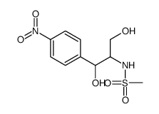 N-[2-hydroxy-1-(hydroxymethyl)-2-(4-nitrophenyl)ethyl]methanesulphonamide Structure