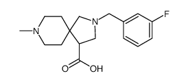 2,8-Diazaspiro[4.5]decane-4-carboxylic acid, 2-[(3-fluorophenyl)methyl]-8-methyl Structure