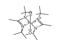 bis(N,N'-di-tert-butylacetamidinato)ruthenium(II) dicarbonyl Structure