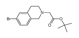 (6-bromo-3,4-dihydro-1H-isoquinolin-2-yl)-acetic acid tert-butyl ester Structure